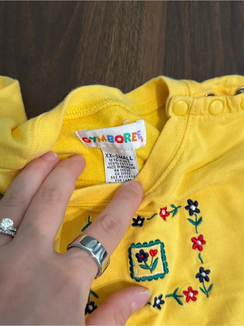 Baby girl vintage Gymboree rainbow tag 1998 and planet cotton shirt set